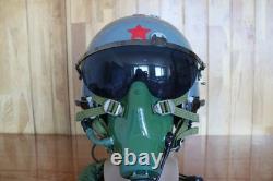 Fighter Pilot Flight Helmet, T Hook Oxygen Mask Bayonets Ym-9915G