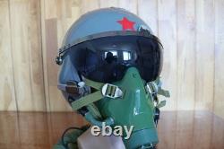 Fighter Pilot Flight Helmet, T Hook Oxygen Mask Bayonets Ym-9915G