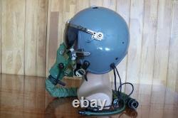 Fighter Pilot Flight Helmet, T Hook Oxygen Mask Bayonets Ym-9915G