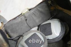 Fighter Pilot Helmet QTK-1 (1#/60cm), Pull Down Black Sunvisor, Dc-3 suit