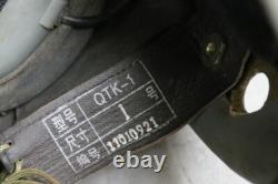Fighter Pilot Helmet QTK-1 (1#/60cm), Pull Down Black Sunvisor, Dc-3 suit