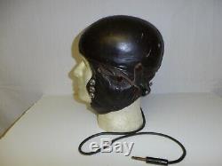 Fl-13 WW 2-post French leather Flight Helmet Pilot original IR16T