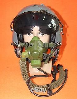 Flight Helmet Air Force Pilot Helmet +oxygen Mask Ym-6 Mmk Largest