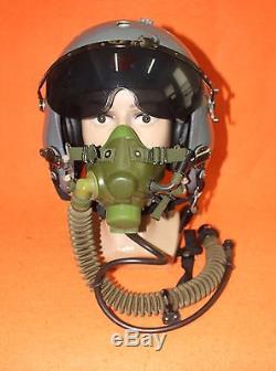 Flight Helmet Air Force Pilot Helmet +oxygen Mask Ym-6 Mmk Largest
