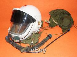 Flight Helmet Aviator Pilot Helmet Oxygen Mask + Hat No Used