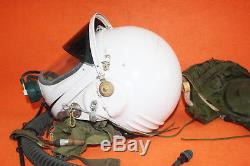 Flight Helmet Aviator Pilot Helmet Oxygen Mask + Hat No Used