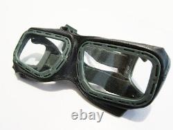 Flight Helmet Fighter Pilot Flight Leather Helmet Goggles 022