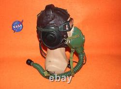 Flight Helmet Fighter Pilot Flight Leather Helmet Oxygen Mask Goggles 0122