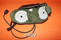 Flight Helmet Fighter Pilot Flight Leather Helmet Oxygen Mask Goggles 0211