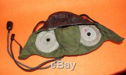 Flight Helmet Fighter Pilot Flight Leather Helmet Oxygen Mask Goggles 060311