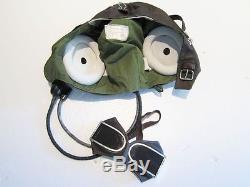 Flight Helmet Fighter Pilot Flight Leather Helmet Oxygen Mask Goggles ONLY99.9