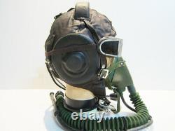 Flight Helmet Fighter Pilot Flight Leather Helmet +Oxygen Mask +Goggles T#