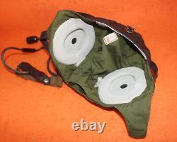Flight Helmet Fighter Pilot Flight Leather Helmet Oxygen Mask Goggles T# 0617