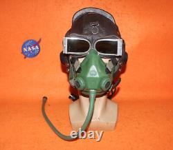 Flight Helmet Fighter Pilot Flight Leather Helmet Oxygen Mask KJ-1 Goggles
