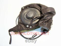 Flight Helmet Fighter Pilot Mesh Leather Helmet 2#