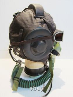 Flight Helmet Fighter Pilot Mesh Leather Helmet Oxygen Mask Goggles 2# 0815