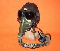 Flight Helmet Fighter Pilot Mesh Leather Helmet Oxygen Mask YM-6505 Goggles