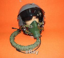 Flight Helmet Naval Aviator Pilot Helmet 1# XXL Oxygen Mask $349