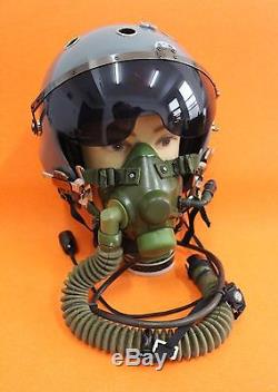 Flight Helmet Naval Aviator Pilot Helmet 2# XXL Box+ (ym-6 Oxygen Mask)