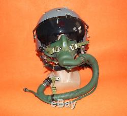 Flight Helmet Naval Aviator Pilot Helmet XXL (ym-9915 Oxygen Mask)