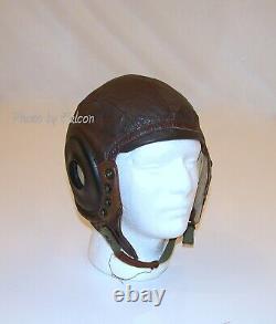 Flight Pilot's Leather Helmet USAAF Type A-11 Sz. Medium Just Great