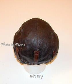 Flight Pilot's Leather Helmet USAAF Type A-11 Sz. Medium Just Great