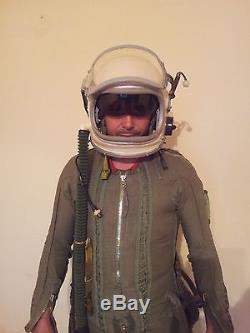Flight pilot Helmet GSH-6 & pressure suit VKK-6 MIG-25 Soviet Russia Cold War