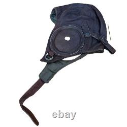 Former Japanese Army IJA Summer Flight Cap Pilot Helmet Showa 18 black ink stamp