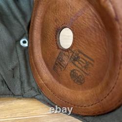 Former Japanese Army IJA Summer Flight Cap Pilot Helmet Showa 18 black ink stamp