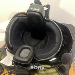 Fulmer AF-255 DOT Helmet Contronics Headset Mic Flight Bag Aviation Pilot Bundle