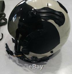 GENTEX HGU 68 P NAVY Pilot Flight Helmet with helmet bag Pre Owned