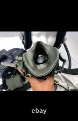 GENTEX PILOT FLIGHT HELMET NBC Biohazard protection F-16 Pilot HGU MBU