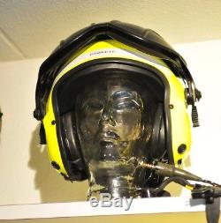 Gentex Alpha 100 flight helmet Hawkeye & helmet bag & Nomex pilot gloves