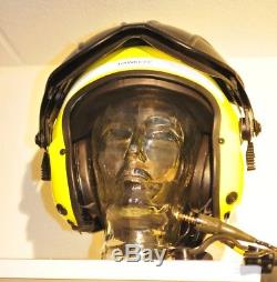 Gentex Alpha 100 flight helmet Hawkeye & helmet bag & Nomex pilot gloves