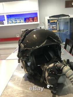 Gentex Alpha Flying Helmet Mbu/20 Mask (Flight Pilot Bonedome Jet)