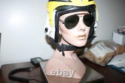 Gentex HGU-33 PRK-37/P pilots flight helmet size Medium nice shape