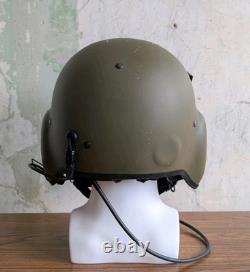 Gentex Hgu-56/P LCAC & Maxillofacial Navy Helicopter Pilot Flight Helmet Sz L