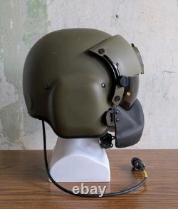 Gentex Hgu-56/P LCAC & Maxillofacial Navy Helicopter Pilot Flight Helmet Sz L