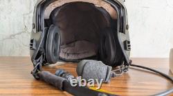 Gentex Hgu-56/P LCAC & Maxillofacial Navy Helicopter Pilot Flight Helmet Sz L