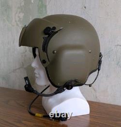 Gentex Hgu-56/P LCAC Navy Helicopter Pilot Flight Helmet Sz L