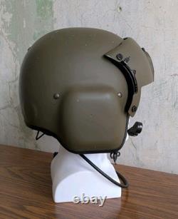 Gentex Hgu-56/P LCAC Navy Helicopter Pilot Flight Helmet Sz L
