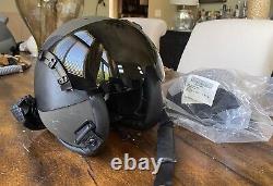 Gentex Hgu-68/p Medium Tac Air Helicopter Pilot Flight Helmet & New Tpl Liner