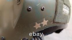 Gentex M142 IHADSS Apache Helicopter Pilot Flight Helmet Sz L Named CW2