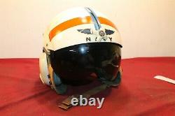 Gentex Navy BPH-2 Patrol Pilot's Flight Helmet fighter 1966 looks good still