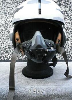 Gentex Pilot Flight Helmet HGU-39 size Extra Large + GENTEX MBU-20 mouthpiece