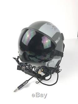 Gentex Pilot Flight Helmet Hgu-55/p Lg With Visor And Squad Signatures 12dec2014
