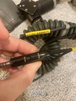 Gentex USAF Fighter Pilot Flight Helmet David Clark Comms Visor Oxygen Mask