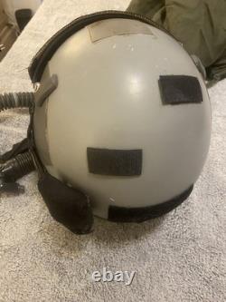 Gentex USAF Fighter Pilot Flight Helmet David Clark Comms Visor Oxygen Mask
