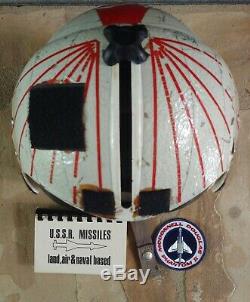 Genuine 1980s Navy/ Marine PRK-37/P Fighter Pilot's Flight Helmet + Patch & Book