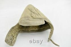 German Ww2 Luftwaffe Pilot Leather Hat Cap Helmet Prym Flight Aviator Hat Wwii